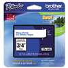 Brother P-Touch TZE243 TZe Standard Adhesive Laminated Labeling Tape, 3/4w, Blue on White