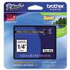 Brother P-Touch TZE315 TZe Standard Adhesive Laminated Labeling Tape, 1/4w, White on Black