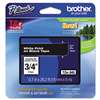 Brother P-Touch TZE345 TZe Standard Adhesive Laminated Labeling Tape, 3/4w, White on Black