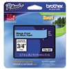 Brother P-Touch TZE541 TZe Standard Adhesive Laminated Labeling Tape, 3/4w, Black on Blue