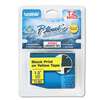 Brother P-Touch TZE661 TZe Standard Adhesive Laminated Labeling Tape, 1-1/2w, Black on Yellow