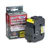 Brother P-Touch TZES661 TZ Extra-Strength Adhesive Laminated Labeling Tape, 1-1/2w, Black on Yellow