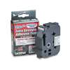 Brother P-Touch TZES951 TZ Extra-Strength Adhesive Laminated Labeling Tape, 1w, Black on Matte Silver