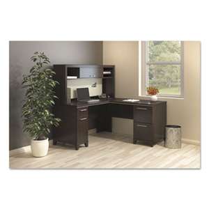 BUSH INDUSTRIES Enterprise Collection 60W x 60D L-Desk, Mocha Cherry (Box 1 of 2)