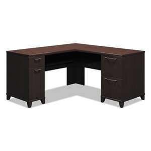 BUSH INDUSTRIES Enterprise Collection 60W x 60D L-Desk, Mocha Cherry (Box 2 of 2)