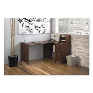 BUSH INDUSTRIES Enterprise Collection 60W x 47D Corner Desk, Harvest Cherry (Box 1 of 2)