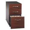 BUSH INDUSTRIES Series C Collection Three-Drawer Mobile Pedestal (Assembled), Hansen Cherry