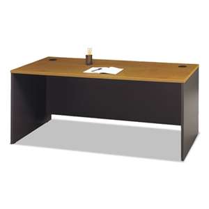 BUSH INDUSTRIES Series C Collection 72W Desk Shell, Natural Cherry