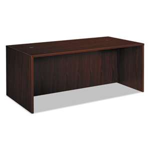 BASYX BL Laminate Series Rectangular Desk Shell, 72w x 36w x 29h, Mahogany