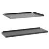 BASYX Manage Series Shelf and Tray Kit, Steel, 17-1/2w x 9d x 1h, Ash