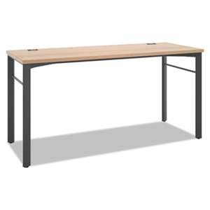 BASYX Manage Series Desk Table, 60w x 23 1/2d x 29 1/2h, Wheat