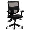 BASYX VL532 Series Mesh High-Back Task Chair, Mesh Back, Padded Mesh Seat, Black