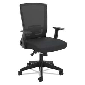 BASYX VL541 Mesh High-Back Task Chair with Arms, Black