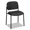 BASYX VL606 Series Stacking Armless Guest Chair, Charcoal Fabric
