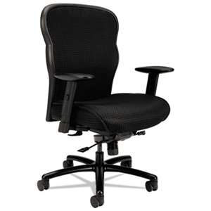 BASYX VL705 Series Big & Tall Mesh Chair, Mesh Back/Fabric Seat, Black