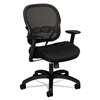 BASYX VL712 Series Mid-Back Swivel/Tilt Work Chair, Black Mesh