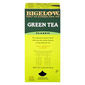 BIGELOW TEA CO. Single Flavor Tea, Green, 28 Bags/Box