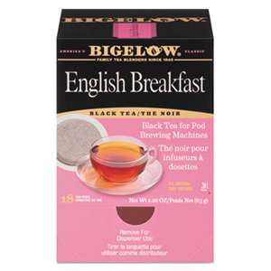 BIGELOW TEA CO. English Breakfast Tea Pods, 1.90 oz, 18/Box