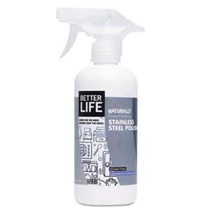 BETTER LIFE Naturally Power-Polishing Stainless Steel Cleaner, Lavender Chamomile,16oz Spray