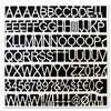 BI-SILQUE VISUAL COMMUNICATION PRODUCTS INC White Plastic Set of Letters, Numbers & Symbols, Uppercase, 1" Dia.