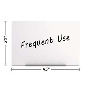 BI-SILQUE VISUAL COMMUNICATION PRODUCTS INC Magnetic Dry Erase Tile Board, 29 1/2 x 45, White Surface