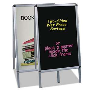 BI-SILQUE VISUAL COMMUNICATION PRODUCTS INC Wet Erase Board, 27x34, Black, Aluminum Frame