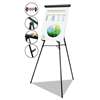 BI-SILQUE VISUAL COMMUNICATION PRODUCTS INC Telescoping Tripod Display Easel, Adjusts 38" to 69" High, Metal, Black