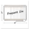 BI-SILQUE VISUAL COMMUNICATION PRODUCTS INC In-Out Magnetic Dry Erase Board, 36x24, Silver Frame