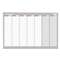 BI-SILQUE VISUAL COMMUNICATION PRODUCTS INC Weekly Planner, 36x24, Aluminum Frame