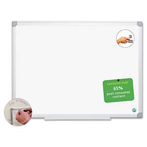 BI-SILQUE VISUAL COMMUNICATION PRODUCTS INC Earth Easy-Clean Dry Erase Board, White/Silver, 18x24