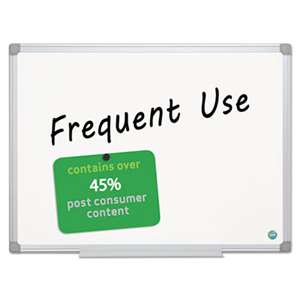 BI-SILQUE VISUAL COMMUNICATION PRODUCTS INC Earth Gold Ultra Magnetic Dry Erase Boards, 36 x 48, White, Aluminum Frame