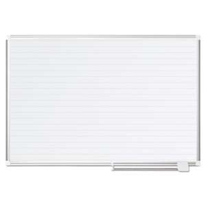 BI-SILQUE VISUAL COMMUNICATION PRODUCTS INC Ruled Planning Board, 48x36, White/Silver