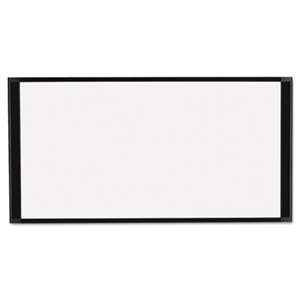 BI-SILQUE VISUAL COMMUNICATION PRODUCTS INC Cubicle Workstation Dry Erase Board, 36 x18, Black Aluminum Frame