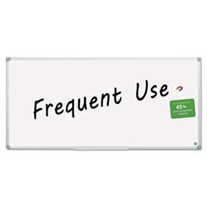 BI-SILQUE VISUAL COMMUNICATION PRODUCTS INC Earth Gold Ultra Magnetic Dry Erase Boards, 48 x 96, White, Aluminum Frame