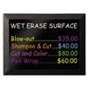 BI-SILQUE VISUAL COMMUNICATION PRODUCTS INC Kamashi Wet-Erase Board, 48 x 36, Black Frame