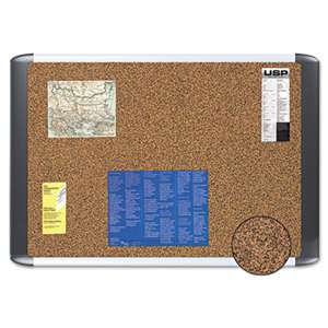 BI-SILQUE VISUAL COMMUNICATION PRODUCTS INC Tech Cork Board, 36x48, Silver/Black Frame