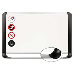 BI-SILQUE VISUAL COMMUNICATION PRODUCTS INC Porcelain Magnetic Dry Erase Board, 48x96, White/Silver
