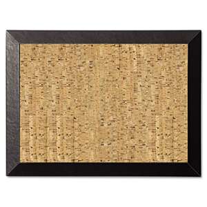 BI-SILQUE VISUAL COMMUNICATION PRODUCTS INC Natural Cork Bulletin Board, 24x18, Cork/Black