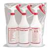 BOARDWALK Trigger Spray Bottle, 32 oz, Clear/Red, HDPE, 3/Pack
