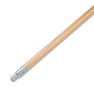 BOARDWALK Metal Tip Threaded Hardwood Broom Handle, 1" Dia x 60" Long