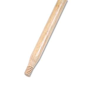 BOARDWALK Heavy-Duty Threaded End Lacquered Hardwood Broom Handle, 1 1/8" Dia. x 60 Long