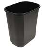 BOARDWALK Soft-Sided Wastebasket, 28qt, Black