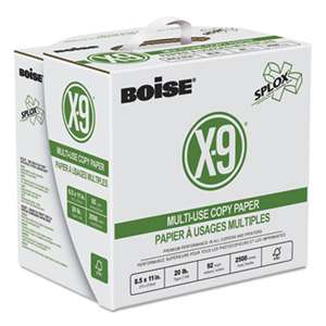 CASCADES X-9 SPLOX Multi-Use Copy Paper, 92 Bright, 20lb, 8-1/2x11, White, 2500/CT
