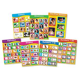 CARSON-DELLOSA PUBLISHING Chartlet Set, Early Learning, 17" x 22", 1 set