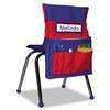 CARSON-DELLOSA PUBLISHING Chairback Buddy Pocket Chart, 12 x 22 1/2, Blue/Red