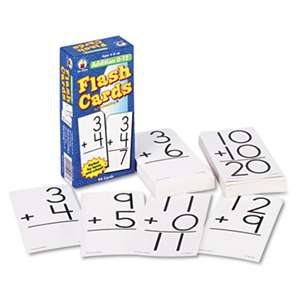 CARSON-DELLOSA PUBLISHING Flash Cards, Addition Facts 0-12, 3w x 6h, 94/Pack