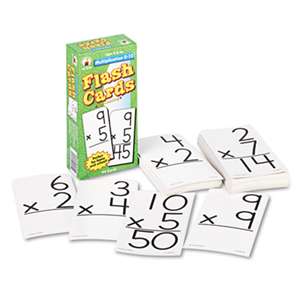 CARSON-DELLOSA PUBLISHING Flash Cards, Multiplication Facts 0-12, 3w x 6h, 94/Pack