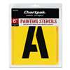 CHARTPAK/PICKETT Painting Stencil Set, A-Z Set/0-9, Manila, 35/Set