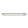 CHARTPAK/PICKETT Adjustable Triangular Scale Aluminum Architects Ruler, 12", Silver