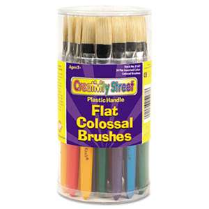 THE CHENILLE KRAFT COMPANY Colossal Brush, Natural Bristle, Flat, 30/Set